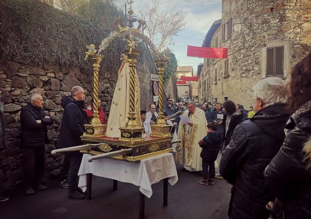 Processione per la Candelora a Fabiasco