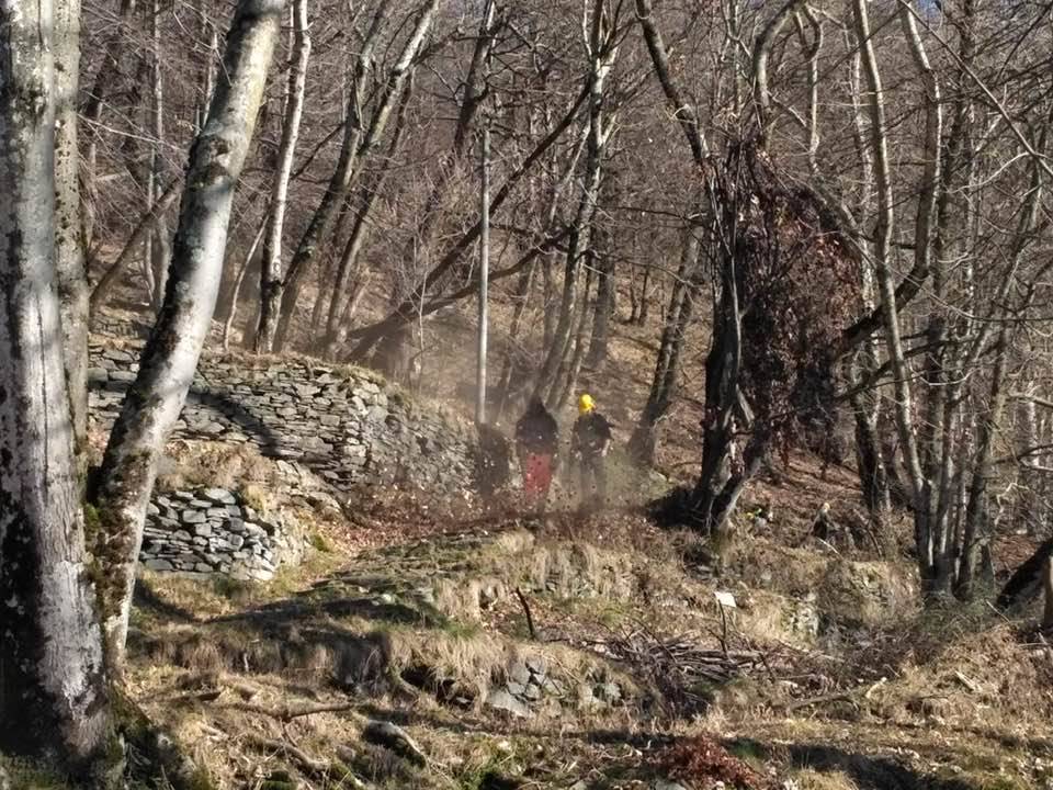 pulizia scalinata monteviasco febbraio 2020