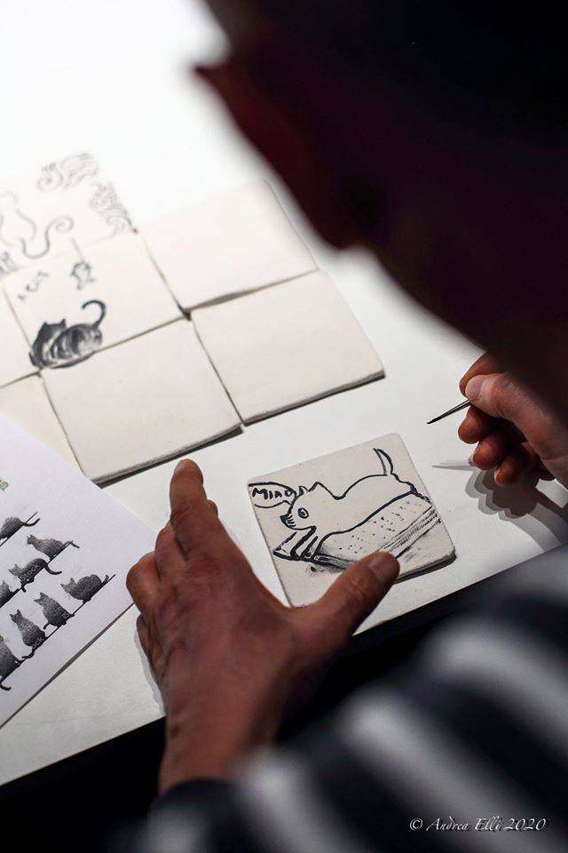 Una serata dedicata ai gatti al Museo della Ceramica (foto di Andrea Elli)