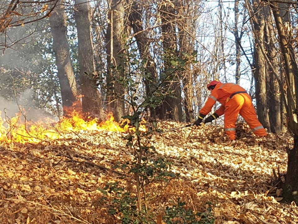 volontari antincendio boschivo brezzo di bedere