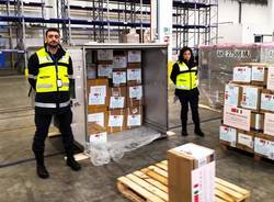 Arrivo cargo medici materiale dalla Cina