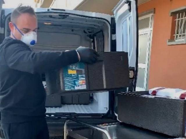 Laveno: 140 chili di gelato per gli ospiti della casa di riposo