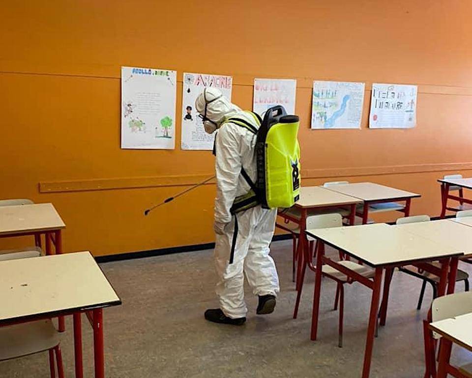 Castiglione Olona - Disinfezione scuole