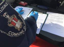 controllo vigili polizia locale di varese per coronavirus