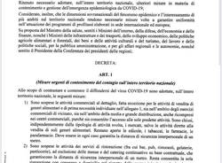 Coronavirus, le restrizioni dell’11 marzo 2020