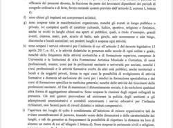 Il decreto del Governo dell'8 marzo 2020