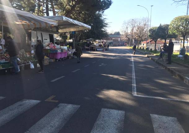 Il mercato di Saronno, deserto