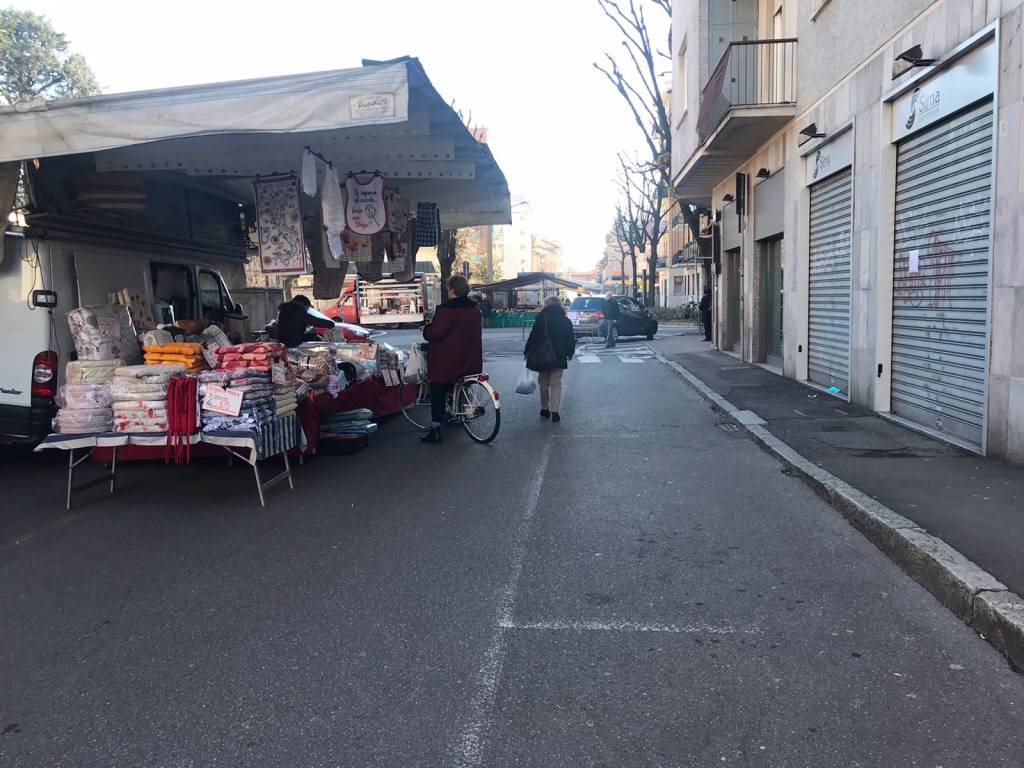 Il mercato di Saronno, deserto