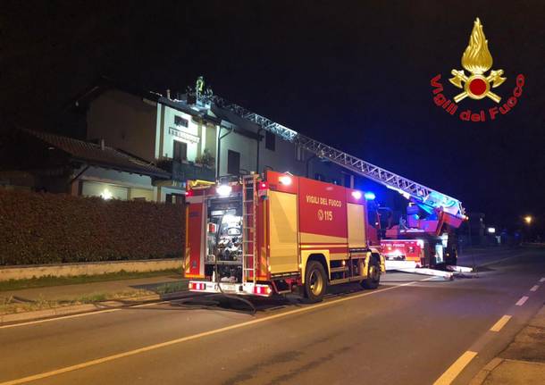 incendio tetto gorla maggiore