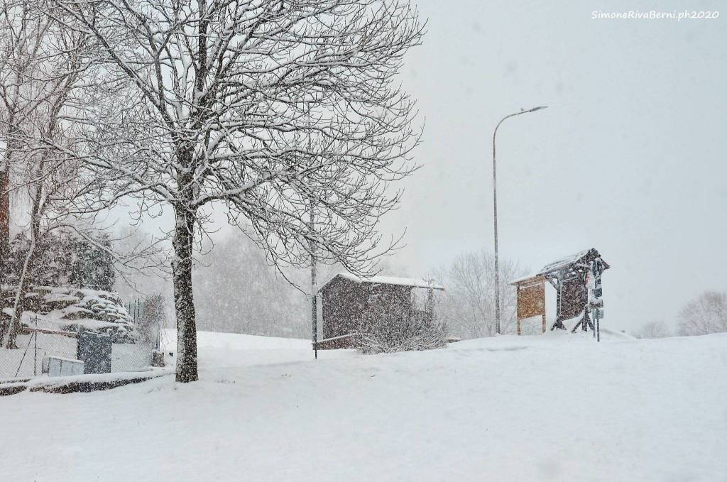 La neve in forcora - foto simone riva berni