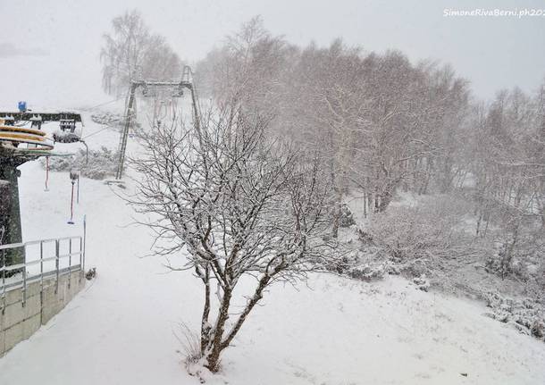 La neve in forcora - foto simone riva berni