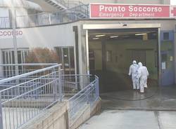 Sanificazione negli ospedali di Garbagnate e Rho con i Vigili del Fuoco Volontari di Garbagnate 