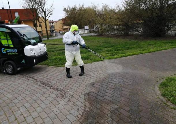 Sanificazione strade a Limbiate