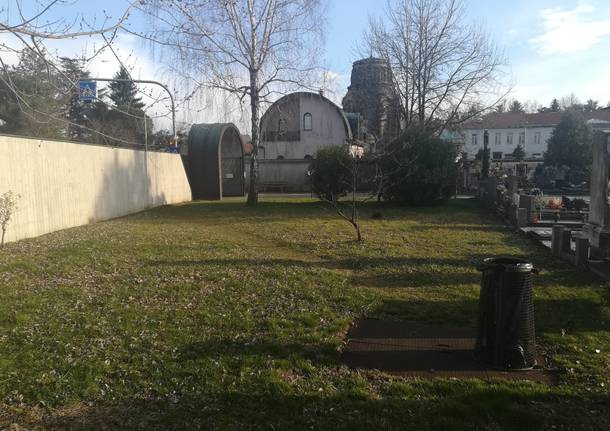 Via ai lavori al cimitero di Castellanza