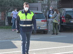 La consegna delle mascherine a Gallarate