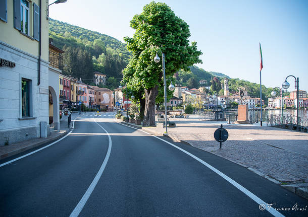 Coronavirus, Cunardo, Ponte Tresa, Porto Ceresio deserte