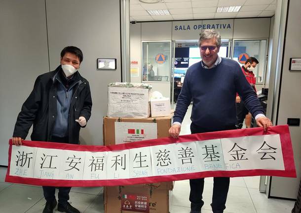 donazione ventilatori cina