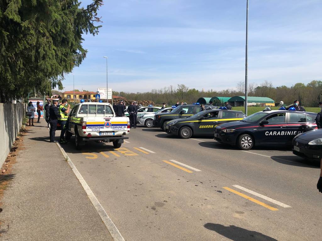 Il saluto al personale dell’ospedale di Tradate