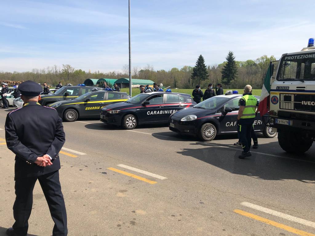 Il saluto al personale dell’ospedale di Tradate