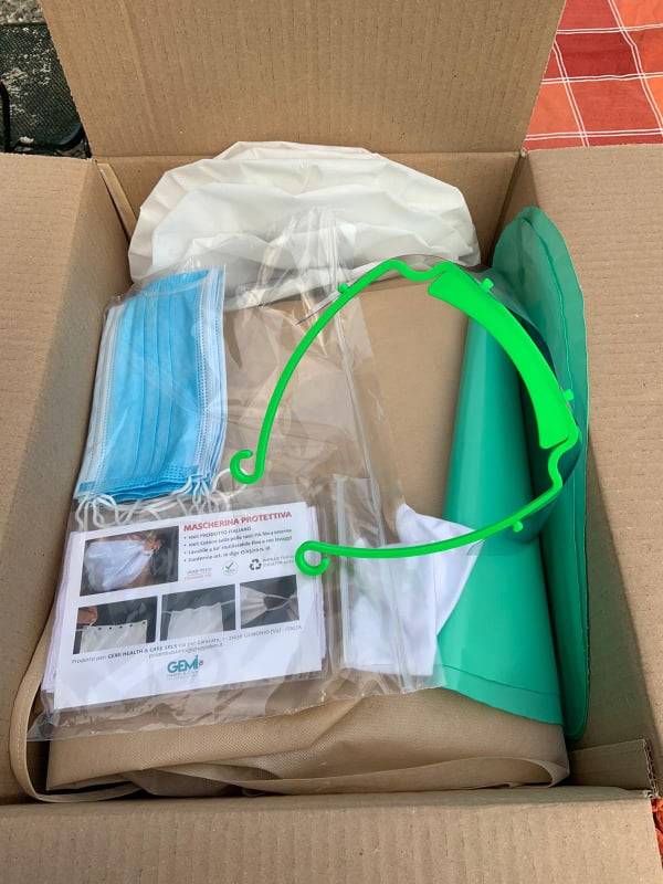 Le visiere facciali prodotte con le stampanti 3D