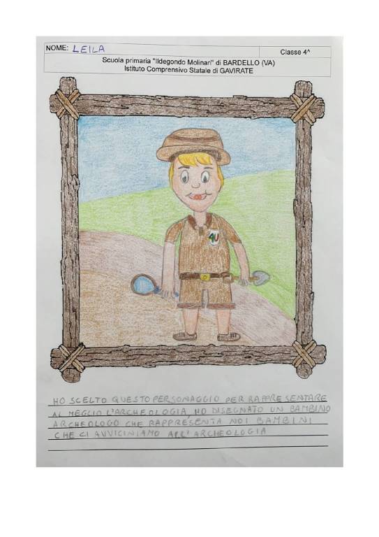 Mascotte Archeo 4^elementare Bardello