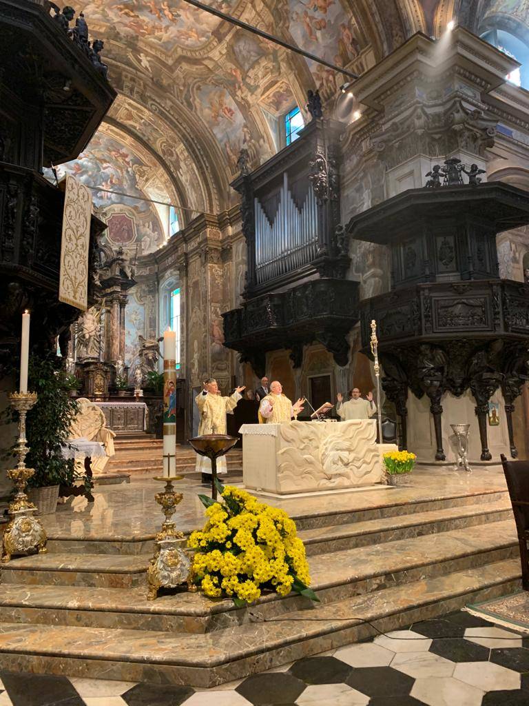 messa pasqua 2020 basilica san vittore