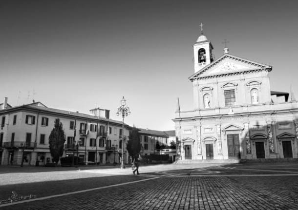 Saronno, immagini della città in quarantena (foto di Emanuele Santagostino)