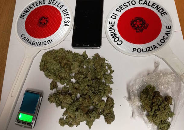 sequestro marijuana spaccio sesto calende aprile 2020