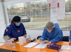 tendone croce rossa per tamponi covid