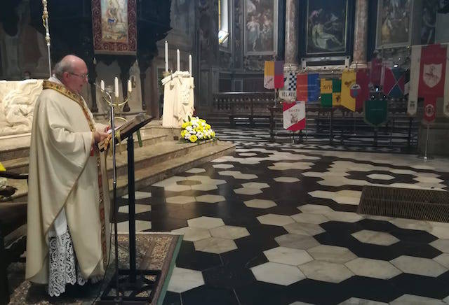 La celebrazione \"a porte chiuse\" di San Vittore