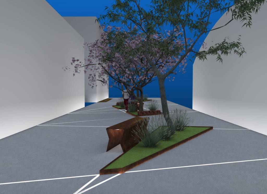 La \"nuova\" via Verdi, progettata lockdown