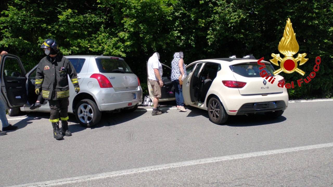 Frontale a Germignaga, le foto