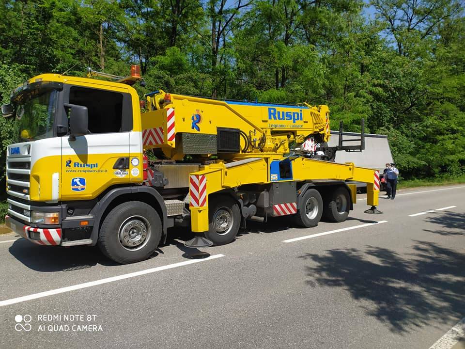 La Protezione Civile di Gorla Maggiore rimette in strada un camion