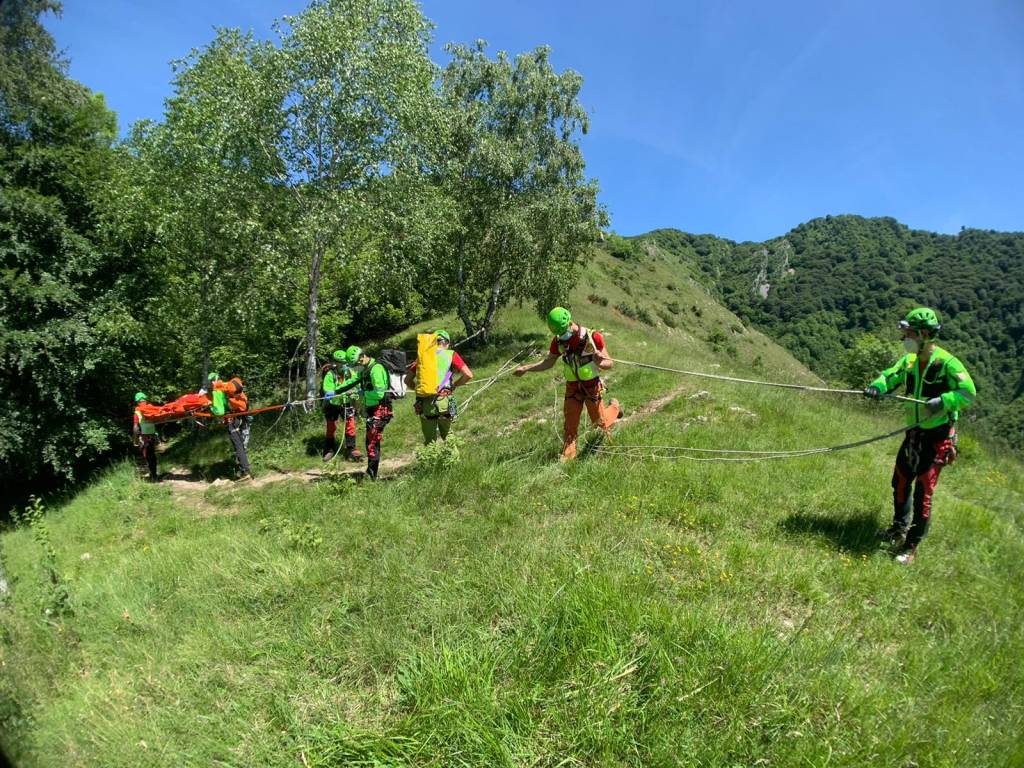 Cnsas intervengono al Cuvignone 