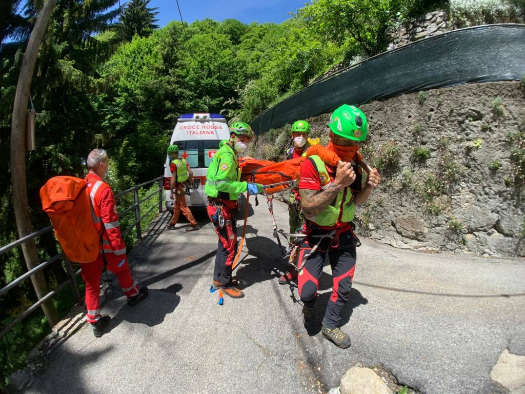 Cnsas intervengono al Cuvignone 