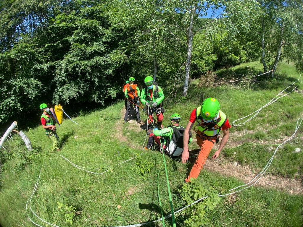 Cnsas intervengono al Cuvignone 