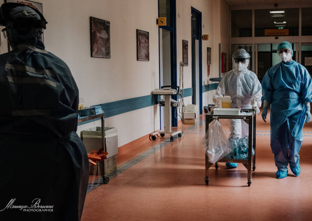 Cuasso al Monte - Reportage dal reparto Covid - foto di Maurizio Borserini