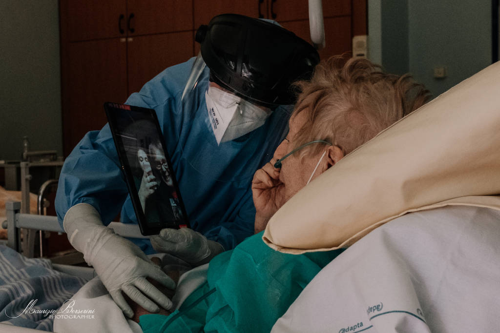 Cuasso al Monte - Reportage dal reparto Covid - foto di Maurizio Borserini