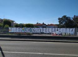 Focris, vandalizzato lo striscione