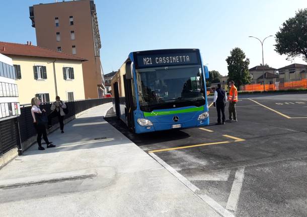 Il nuovo capolinea dei bus in viale milano