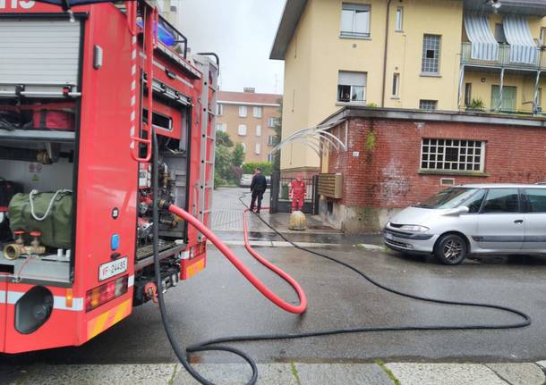 incendio via Torino Legnano