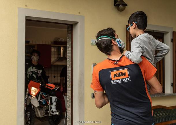 La “Mototerapia take away” porta emozioni anche a Casciago