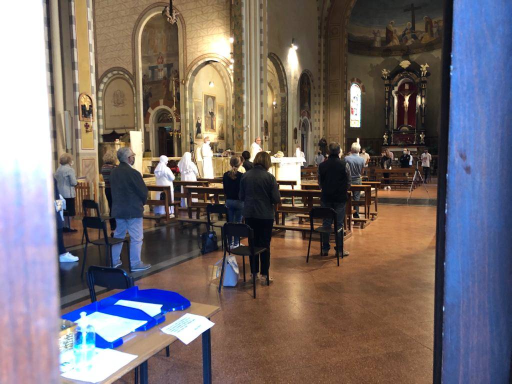 La ripresa delle messe domenicali 