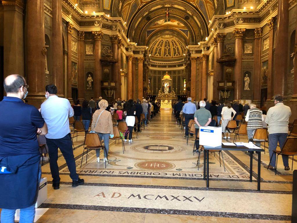 La ripresa delle messe domenicali 