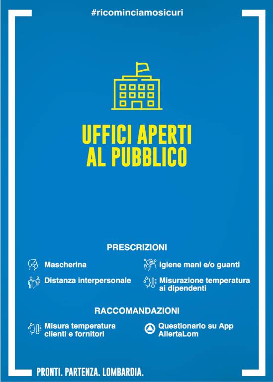 Le linee guida per la riapertura del 18 maggio in Lombardia