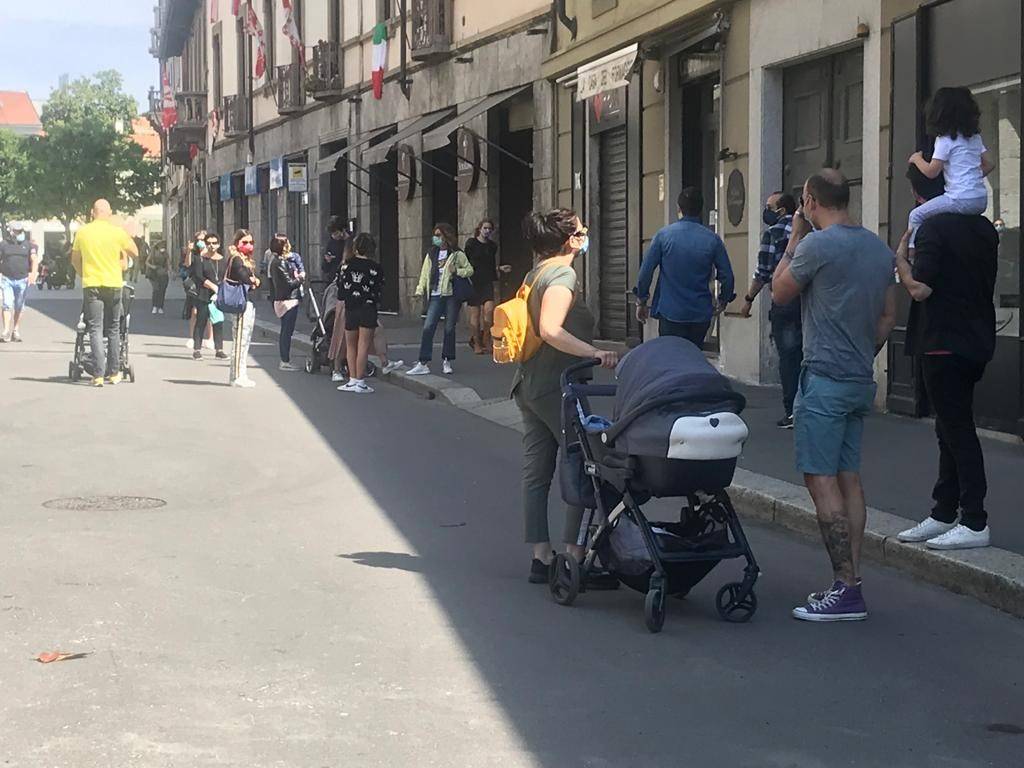 Legnano, centro affollato