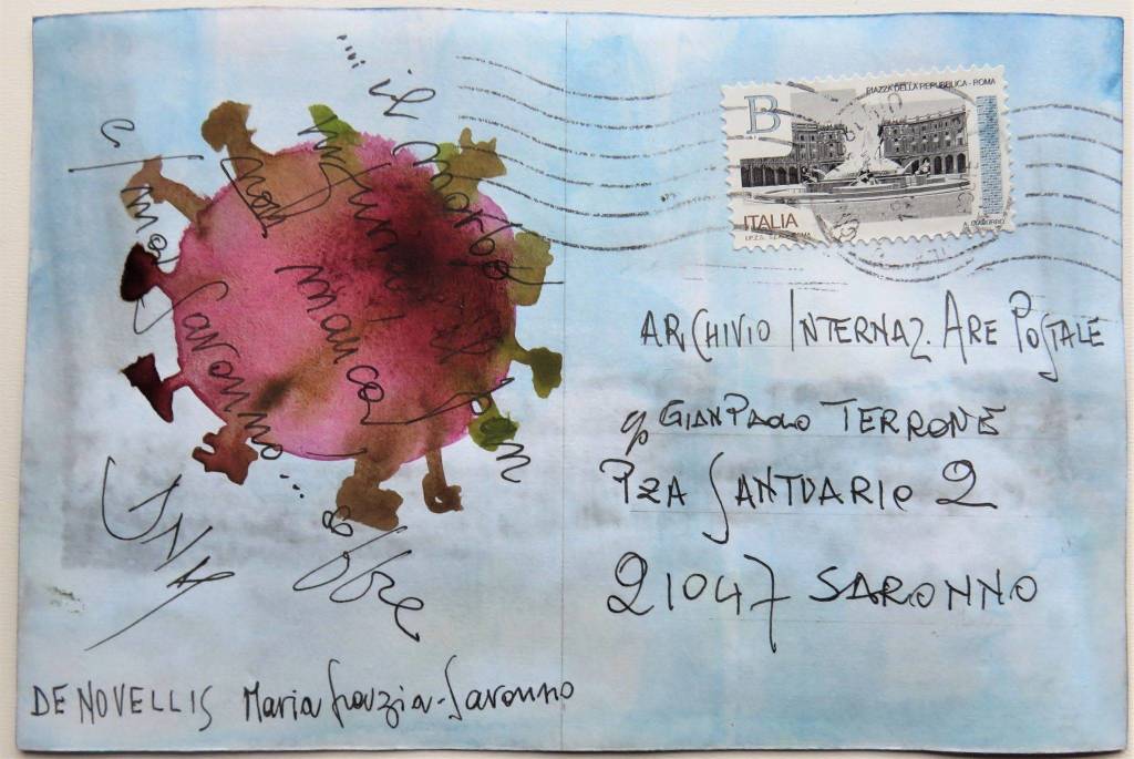 Mail art per raccontare la quarantena vissuta a Saronno