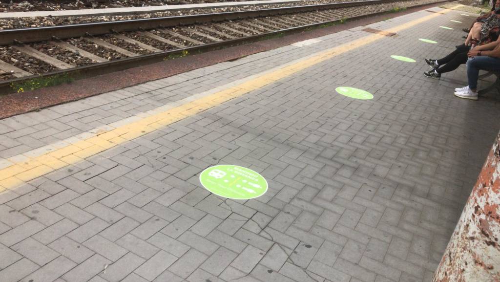Normativa per distanziamento in stazione a Legnano