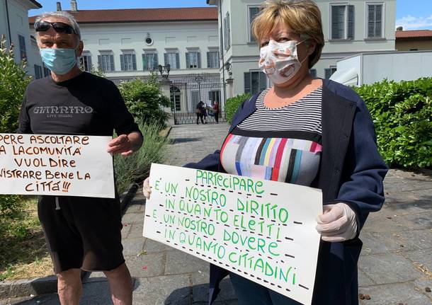 La protesta delle minoranze a Castellanza