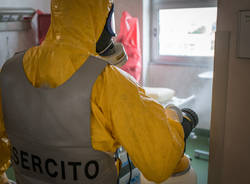 sanificazione coronavirus ospedale busto militari